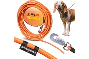 THEMAHUND 10m Schleppleine Hund – besonders leichte & schwimmfähige Trainingsleine aus Seil 3–50m | Flexible, reißfeste Hundeleine mit 360° Karabiner für Rückruftraining – ideal für kleine & große Hunde