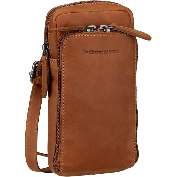 The Chesterfield Brand Salta – Borsa A Tracolla Per Cellulare In Pelle, Colore Ocher Yellow, Dimensioni 11x19x2,5 Cm, Tracolla Regolabile E Rimovibile, Con Passante Per Cintura - 2