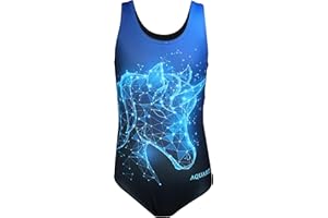 Aquarti Costume Piscina Bambina Intero con Stampa – Resistente, Confortevole e alla Moda