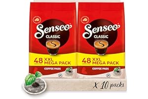 ‎SENSEO Senseo Pads Classic - Kaffee RA-zertifiziert - 10 Megapackungen XXL x 48 Kaffeepads