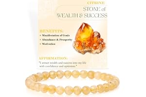 Bivei Perlenarmband für Frauen 6mm Halbedelstein dehnbarer elastischer Schmuck Yoga Geschenke