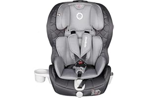 Jovikids Siège Auto ISOFIX Groupe 1/2/3 (9kg-36kg), De 9 Mois à 12 Ans Environ, Gris