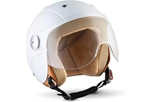 Soxon® SK-55 „Red“ · Kinder Jet-Helm · Motorrad-Helm Kinder-Helm Roller-Helm Kids Scooter-Helm Vespa Bobber Mofa-Helm Chopper XS · ECE 22.05 Visier Schnellverschluss SlimShell Tasche XXS–S (49-54cm)