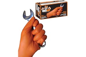 EPPCO Kunzer Tiger Grip L 100 St. Nitril Einweghandschuh Größe (Handschuhe): L EN 374, EN 455, Orange