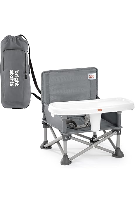 thumbnail: Opvouwbare Kinderstoel Met Dienblad & Veiligheidsgordel - Perfect Voor Binnen/buiten, Camping Of Strand