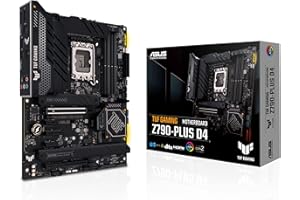 ASUS TUF GAMING Z790-PLUS D4 – Carte mère gaming Intel LGA 1700 ATX (17 DrMOS, PCIe 5.0, DDR4, 4 x M.2, Intel 2.5 Gb Ethernet, USB 3.2 Gen 2 Type-C, Thunderbolt 4, Aura Sync RGB)