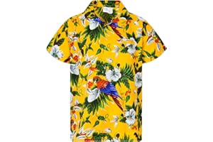 King Kameha | Funky Chemise Hawaïenne | Hommes | XS - 6XL | Manche-Courte | Poche-Avant | Hawaiian-Imprimer | Noël Père| Couleurs variées