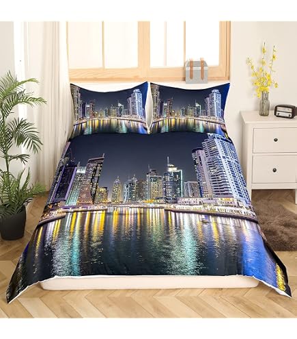 Housse De Couette 240 X 260 Cm + 2 Taies - Motif Géométrique Jaune/Noir, Microfibre Douce