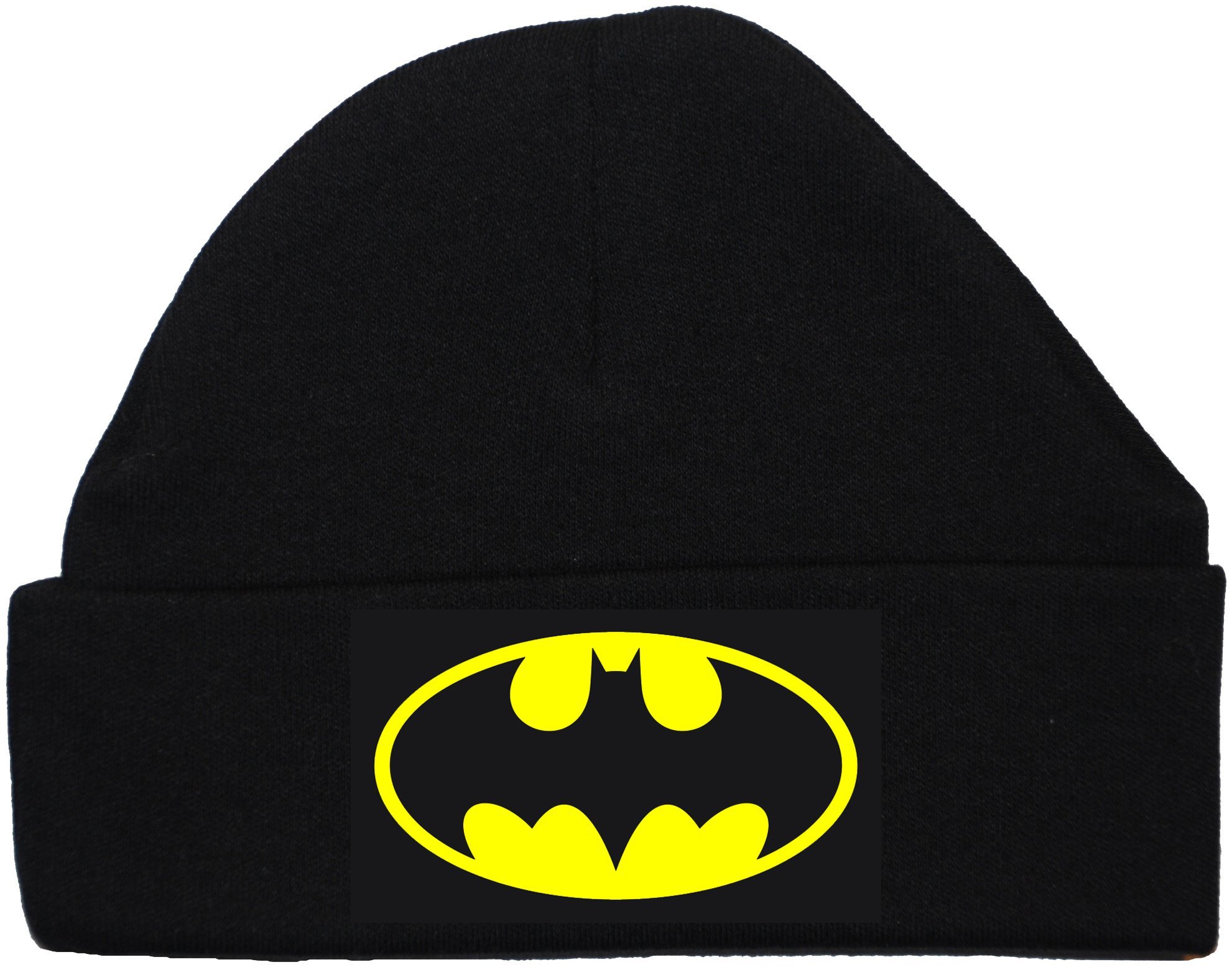 Bat-Baby-Beanie-HatCap-Batman-schwarz-0-bis-12-Monate