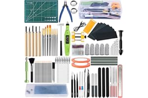 PLAPOT 170 Pezzi Gundam Model Tools Kit, Modeler Strumenti di Base per Gundam, Gundam Craft Set, Hobby Building Craft Set, Kit Modellismo per La Riparazione e Il Fissaggio del Modellismo di Base