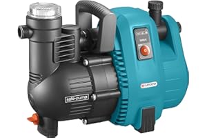 Gardena Pompa da giardino Comfort 5000/5: Pompa d'irrigazione da 5000 l/h, 1300 W, alta durata e qualità, silenziosa, spegnimento automatico (1734-20)