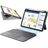 ESR iPad 11 (A16) / 10 Nesil Klavyeli Kılıf, Ultra Hafif | Manyetik &Ccedil;ıkarılabilir Klavye, Sağlam Stand, B&uuml;y&uuml;k Trackpad, DEU Q