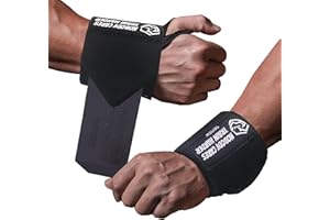 TAVIEW Wrist Wraps Weightlifting with Heavy Duty Thumb Loop, Powerlifting, Cross Training, Bodybuilding .22” Professional Grade for Gym Workout, Men and Women Weight Lifting and Strength Training