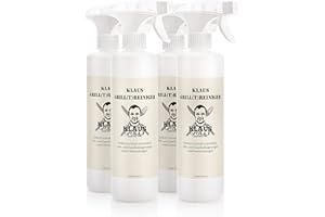 Klaus grillt Grill-Reiniger, 4 x 500 ml, Intensiv-Reiniger, Intensiv-Reiniger, Profi-Reiniger, hochwirksames Reinigungs-Mittel für Grill, Herdplatten, Öfen und Dunstabzugshauben