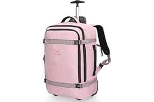 Hynes Eagle Plecak na kółkach do lotu, Bagaż podręczny na kółkach, zarekomendowany do przewozu w samolocie, pojemność 42L, Backpack