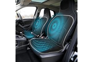 Medipaq Ergonomic Car Seat Cushion (2 Pack, 2025 Upgrade) – Lumbar Support Pad with 24 Cooling Air Pockets, 8 Magnets for Non-Slip Fit and 2 Fixing Straps – For Pain Relief and Driving Comfort