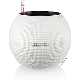 Lechuza 13360, Pure Pot 20 Complete Kit, White (20 x 16)