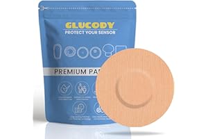 GLUCODY 10pc Parches Sensor Freestyle Libre 2 Hipoalergénicos, Impermeables, Transpirables Y Suaves Con La Piel/Marca Especializada En Parche Sensor Freestyle Libre 2 Complementos Diabetes (Marron)