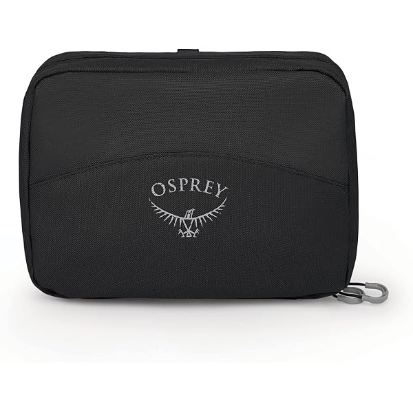 OSPREY London Leather Wash Bag, Men's, Black, 26 x 14 x 14 cm Fashion