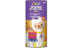 AVENIR- Bambola da Cucito Lama, Colori Misti, CH1623