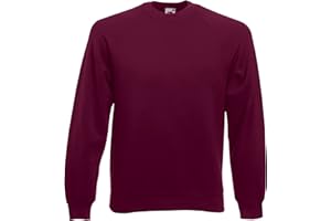Sweatshirt Basic Sweat Raglan Herren Pullover Fruit of The Loom S-XXL 12 Farben