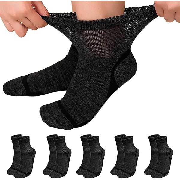 Gentle Grip - 6 paires Femme sans élastique diabétiques chaussettes pas