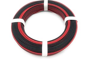 BELI-BECO L2218/25 - Cavo in rame 2 x 0,14 mm² (1 x 18 x 0,10 mm) - Cavo doppio - 25 m anello (rosso-nero)