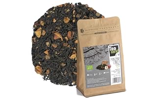 EGUIA Té negro con canela y manzana | Hojas sueltas, 100 g | Té ecológico y natural a granel | Digestivo, antioxidante y estimulante (Te Negro con Canela y Manzana)