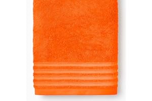 Sedalinne - Pack 2 Toallas de baño Lisa - Formato Lavabo 50x100cm - 100% algodón Peinado - Altamente Absorbente - gramaje 500 gr - Secado rápido y Tacto Suave - Color Naranja
