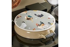 BLAKE & BULL Insulated Chef's Pad for use with Aga Range cookers - 'Chicken' Design. Made in The UK with 100% Cotton. Includes Hanging Loop.