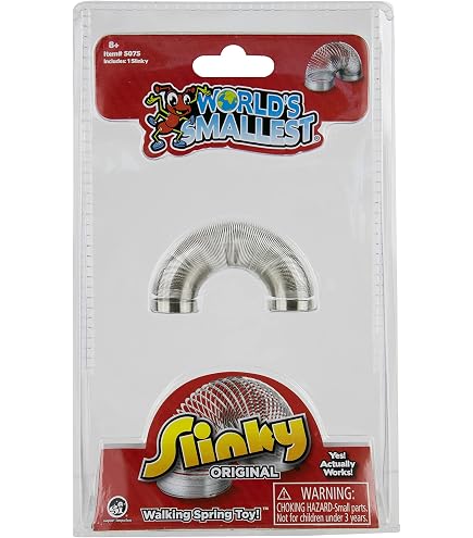 Mini Ressort Cadeau Maestro Petit Ondamania – Diamètre 3,5 Cm – En Chrome, Pour Descendre Les Escaliers Ou Tuer L’ennui