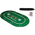 KrockaZone - XXL Professional Poker Mat 100 x 60 cm + Carry Bag - Poker Table / Poker Table Cover / Poker Mat / Poker Cloth
