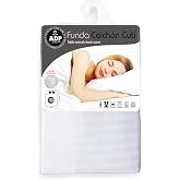 ADP Home | Cut&iacute; Mattress Cover with Zip for 150 cm Beds | White | 150 x 200 + 30 cm Poly Cotton 160 g/m2