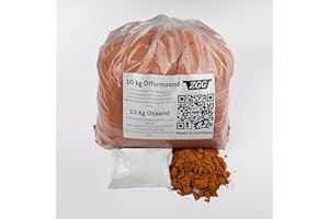 ZGG Sable de moule, sable de pétrole 1 kg, 5 kg et 10 kg + 100 g de gravier de talc, fonte légère et lourde (10 kg + 100 g de talc)