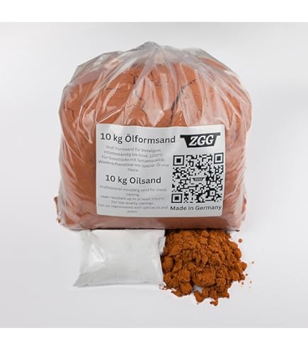 TFC Troll Factory 5kg Superfeiner Formsand für Metallguss, Hochwertiger Formsand, Idealer