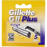 Lot De 2 Packs De 10 Recharges De Lames Gillette Contour Plus Pour Hommes - 5 Lames Par Cartouche