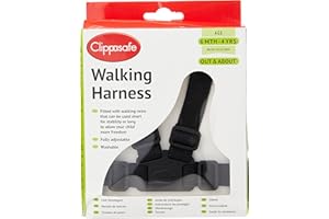 Clippasafe Walking Harness and Reins (Black)