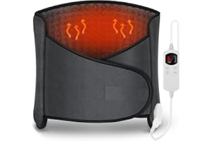 Heat Pad, Arlierss Heating Pads for Back Pain Relief, Heating Pad with Auto Shut-Off and 6 Heat Level Settings, 4 Timer Modes, Electric Fast Heat Pad 47"X12",Electric Back Heat Pad,Machine Washable