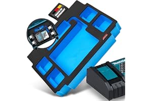 APTEX. APTEX Schaumeinlage passend für Makita Ladegerät DC18RC + 4x Akkus für MakPac Gr. 2-3