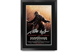 HWC Trading The Shawshank Redemption A3 Incorniciato Firmato Regalo Visualizzazione Delle Foto Print Immagine Autografo Stampato Per Tim Robbins Morgan Freeman Gli Appassionati Di Cinema