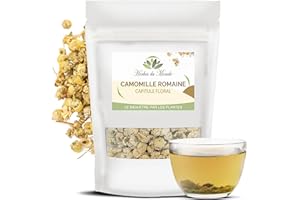 Herbes du Monde - Tisane Camomille Romaine Fleur - Origine France - Infusion Détox Digestive Améliore le Sommeil - 1 sachet de 40g