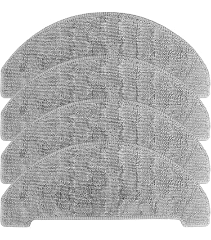 Lot De 4 Chiffons Microfibre Lavables Pour Aspirateur Robot Vexilar W9 - Nettoyage Efficace Des Sols