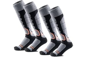 WEIERYA Ski Socks,Merino Wool Ski Socks for Skiing, Snowboarding,Outdoor Sports Thermal Ski Socks,6-8 9-12 Pack of 2/3