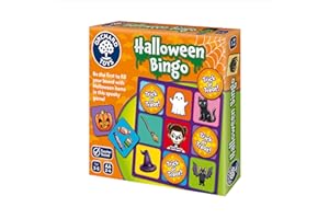 Orchard Toys Halloween Bingo, small and compact game, great for travel, simple gameplay, for kids age 3-6