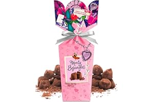 Monty Bojangles ‘With Love’ Cocoa Dusted Chocolatey Truffles Gift Box (110g), Chocolate Flavoured Truffles, Award-Winning Luxury Chocolatey Truffles, Gift Set With Ribbon & Personalised Message Card