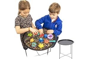 ODOXIA Tuff Tray para Niños | Bandeja Sensorial Montessori para Juegos con Arena y Agua | Bandeja Sensorial de Interior y Exterior | Mesa de Juego Educativa para Casa y Aula