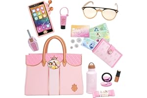 Disney Princess Style Collection Deluxe Tote Bag & Accessories, Officially Licensed Disney, Includes Princess Inspired Accessories and Tote Bag, Perfect for Imaginative Play and Girls Birthdays