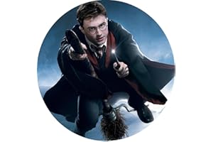 PARTYLANDIA Cialda In Ostia Tonda Harry Potter Decorazioni Per Torta Dischi Commestibile