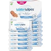WaterWipes Sensitive+ Newborn & Baby Wipes, 99.9% Water, Unscented, 12 Pack | 3-in-1, cleans, cares & protects, hypoallergeni