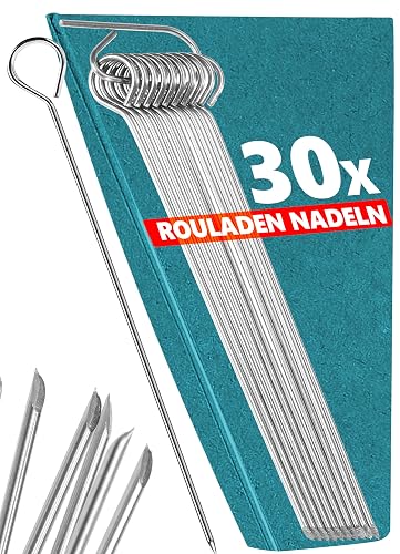 Menz Rouladennadeln 30er-Set, Edelstahl, 10 cm